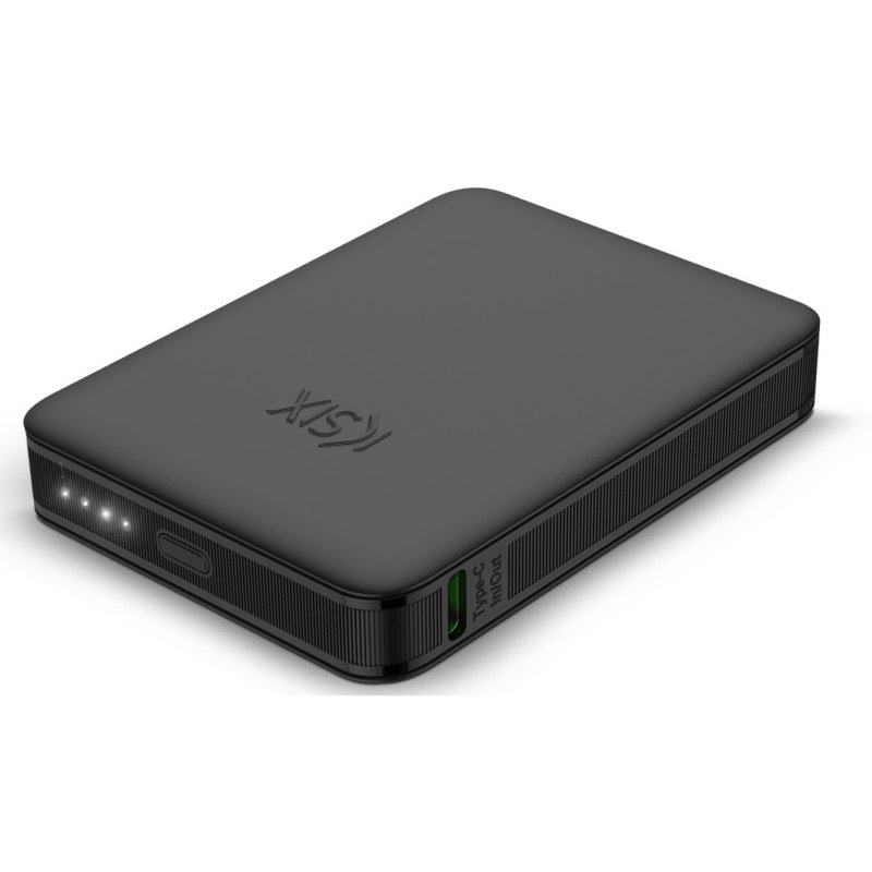 Image of Ksix BPB05HD01 Powerbank ultracompatto 20W da USB-C a USB-C 5.000mAh Nero