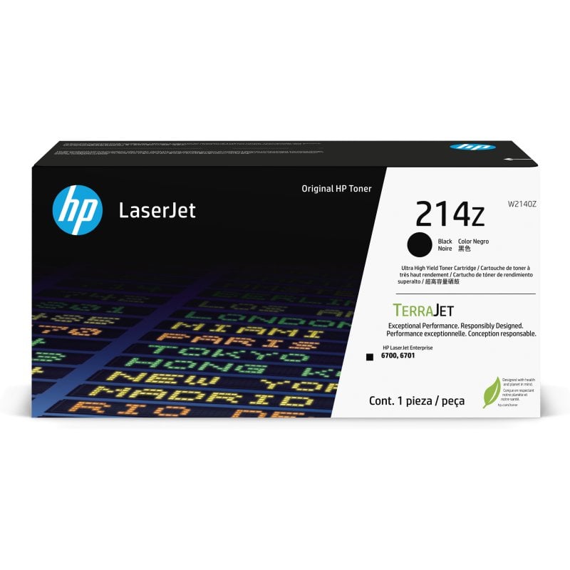 Cartucho de Tóner Original Alto Rendimiento HP 214Z Negro