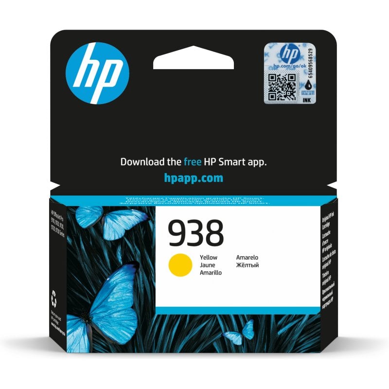 Cartouche d'encre jaune authentique HP 938