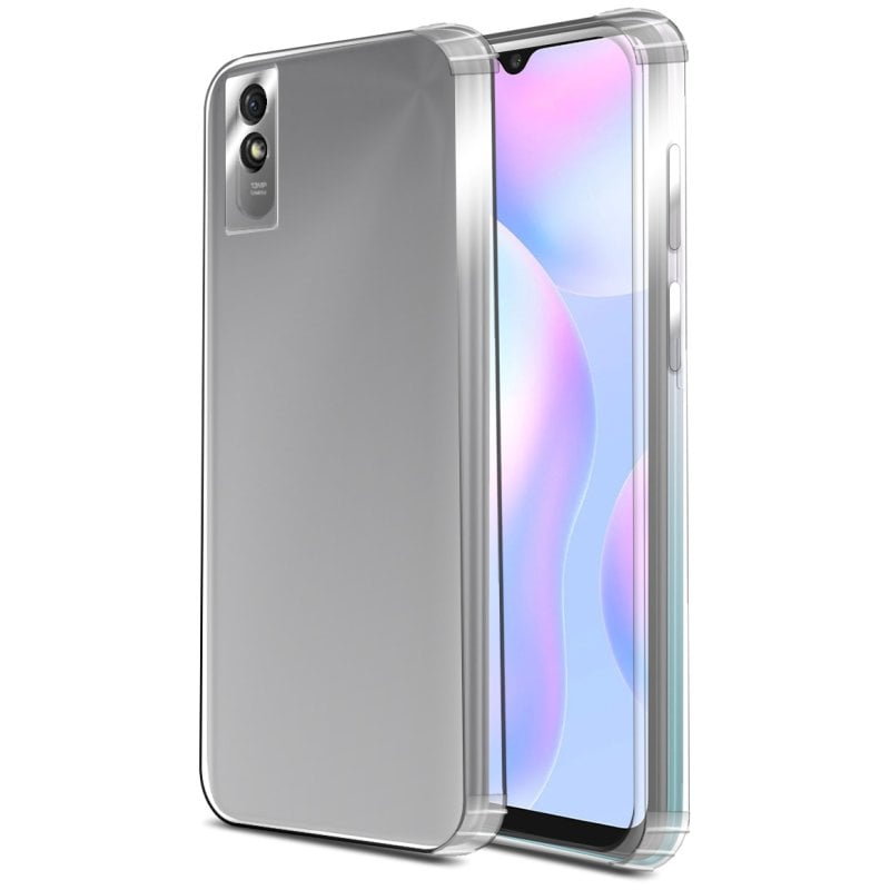 PcCom Essential Funda Antishock Transparente para Xiaomi Redmi 9A