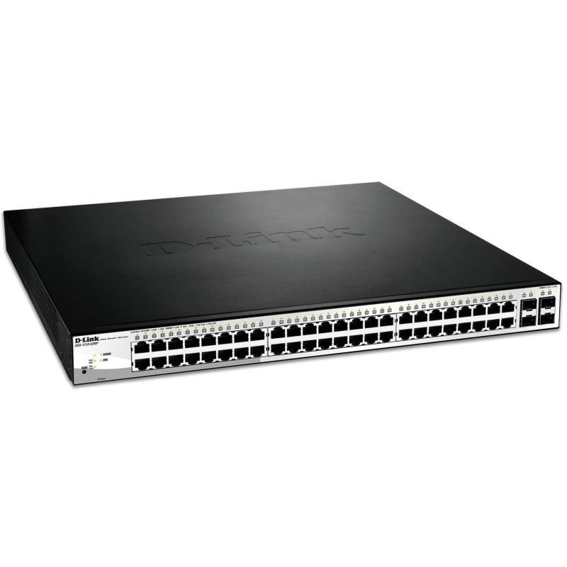 D-Link DGS-1210-52MP Switch Gestionado Smart PoE 48 Puertos Gigabit + 4 Puertos SFP