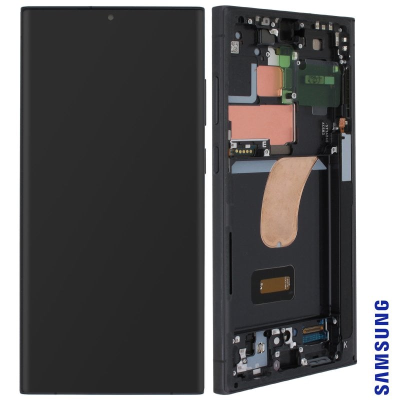 Image of Schermo ufficiale per Samsung S23 Ultra Touch Glass e Phantom nero Chassis