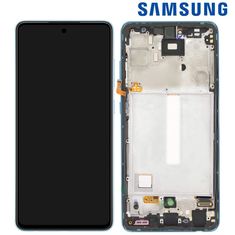 Image of Pad completo Samsung A52 Schermo LCD Touch Glass originale Samsung Blu