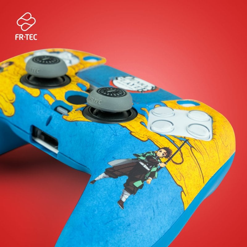 TANOKAY Skin pour console PS5 et manette | Anime Tanjiro Kamado & Nezuko Kamado | Autocollant en vinyle finition mate | Compatible avec Sony Playstation 5 version disque