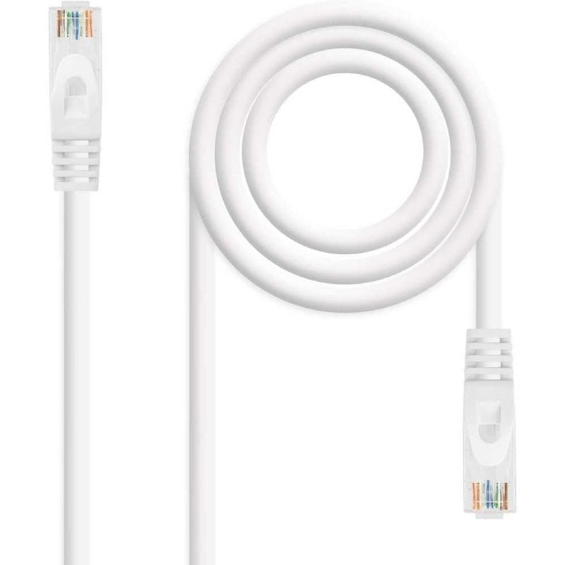 Image of Cavo di rete Ethernet Ociodual RJ45 Lszh Cat.6a Utp, Awg24, 100% Rame, 3 Metri, Bianco