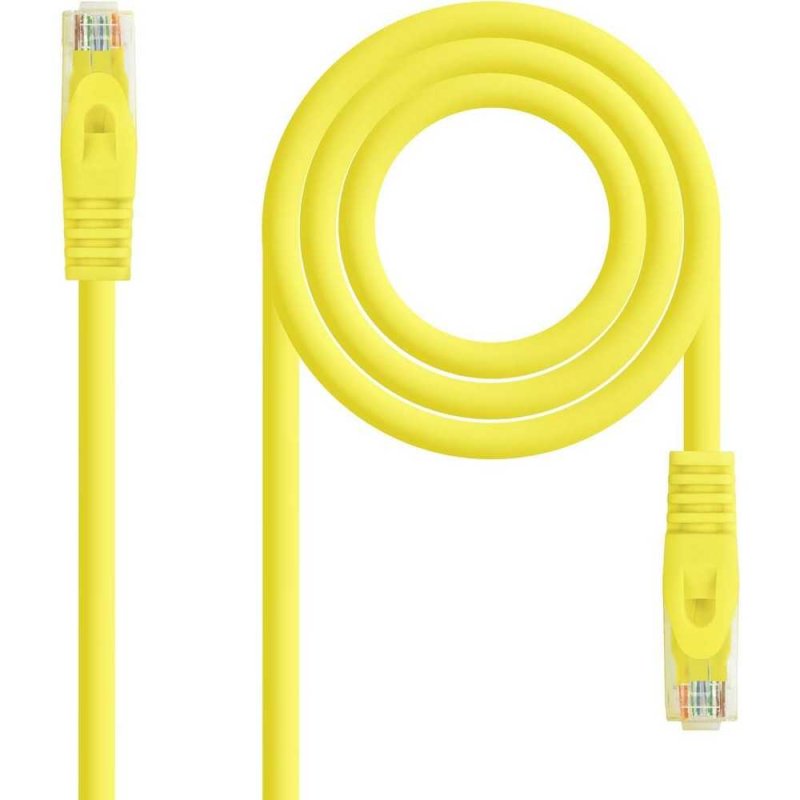 Image of Cavo di rete Ethernet Ociodual Rj45 Lszh Cat.6a Utp, Awg24, 100% Rame, Giallo