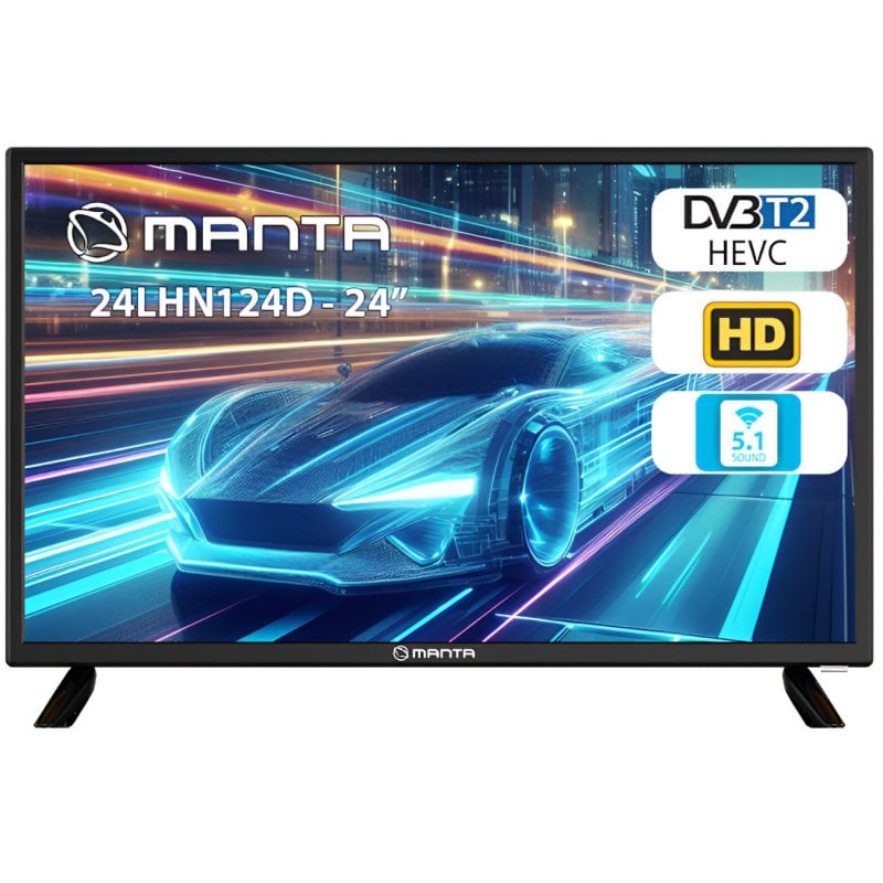 Image of Manta 24LHN124D 24" LED HD con adattatore 12V