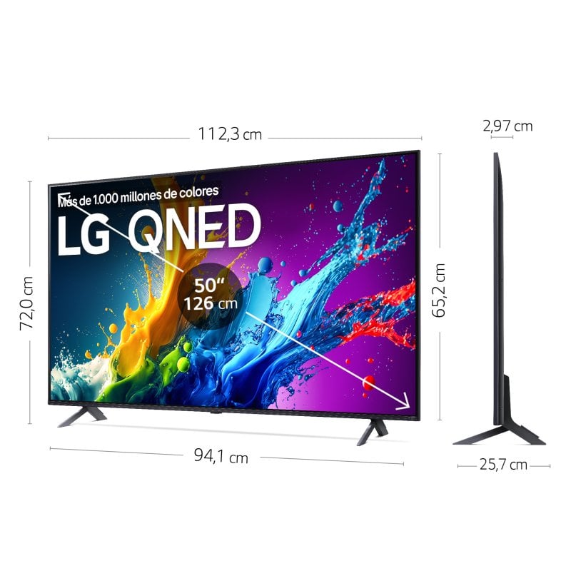 LG QNED 50QNED80T6A 127 cm 50 4K Ultra HD Smart TV Wifi