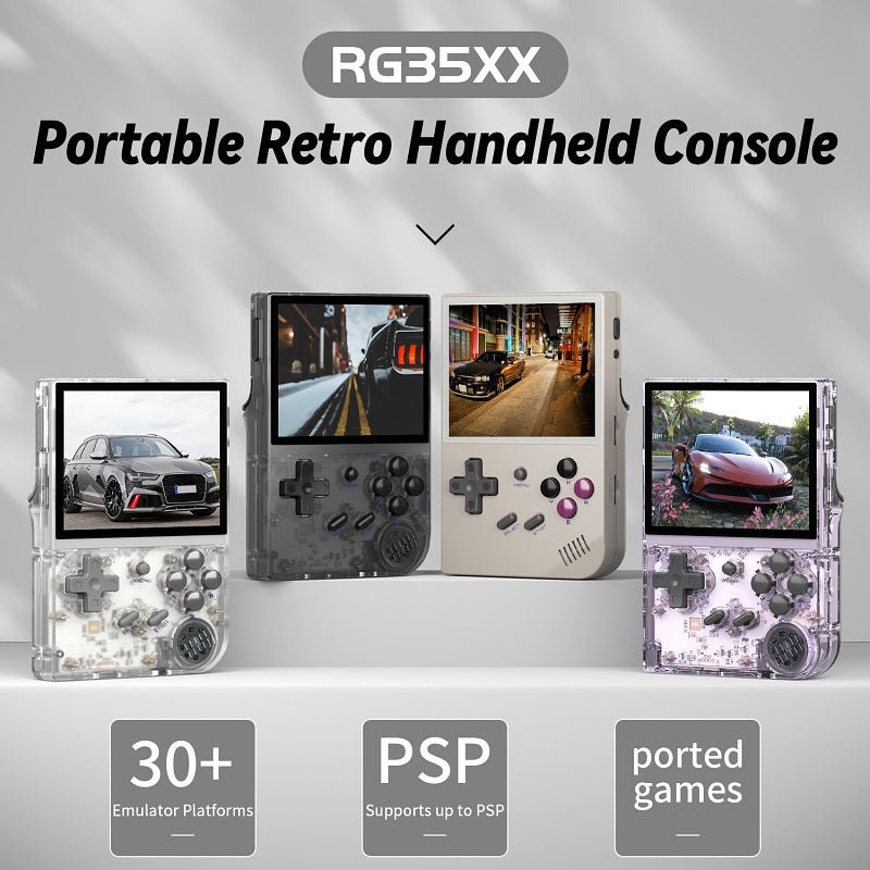 Console Portatile RG35XXSP 3.5″ IPS A Conchiglia – Linux Con 64GB E Batteria 3300mAh – Giochi Retrò Con WiFi E Bluetooth – Regalo Per Appassionati