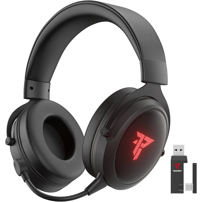 Denver GHS-130 Cuffie Gaming Cablate USB Con Luci LED – Microfono Integrato, Potenza 30mW, Cavo 2m, PC