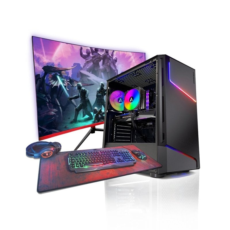 Image of PcVIP Pack Gaming Bullet Lite Intel Core i7-12700F/32GB/1TB SSD/RTX3060/27" Monitor + periferiche