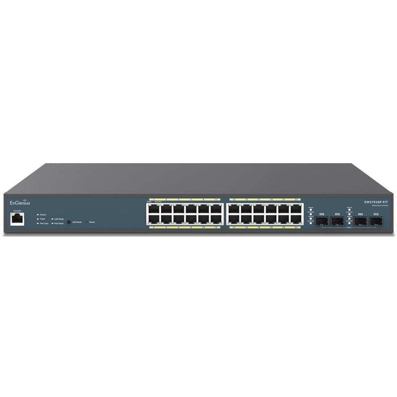 EnGenius Fit EWS7928P-FIT Switch Gestionado L2-L3 24 Puertos Gigabit 4 SFP