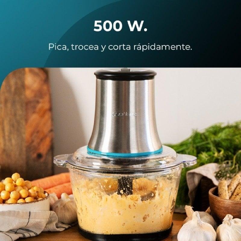 YPJJJXQ Robot da Cucina Elettrico - Tritatutto per Verdure da banco in Acciaio Inossidabile da 6 Litri con 4 Lame affilate per Carne, Frutta, Noci e spezie