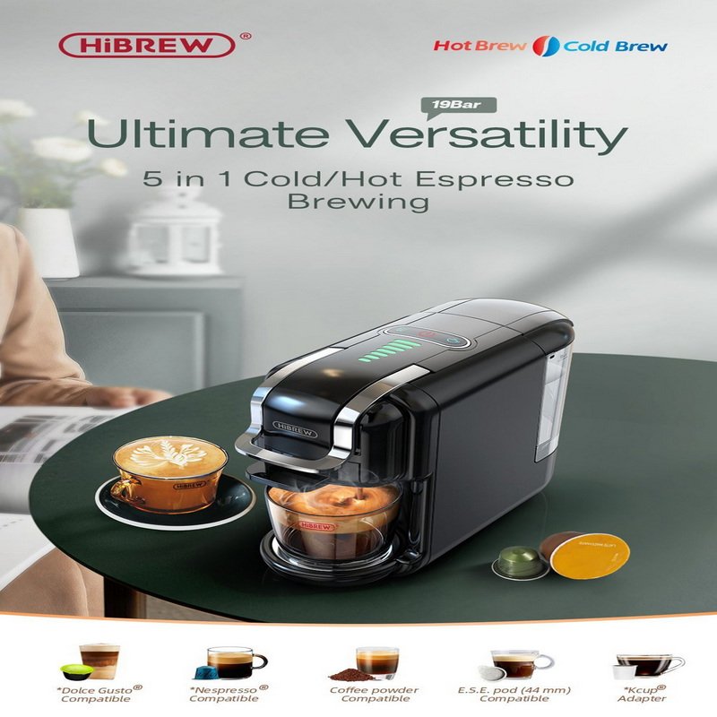 Thumbnail 2 de HiBREW H2B Cafetera espresso 19 bar 600 ml