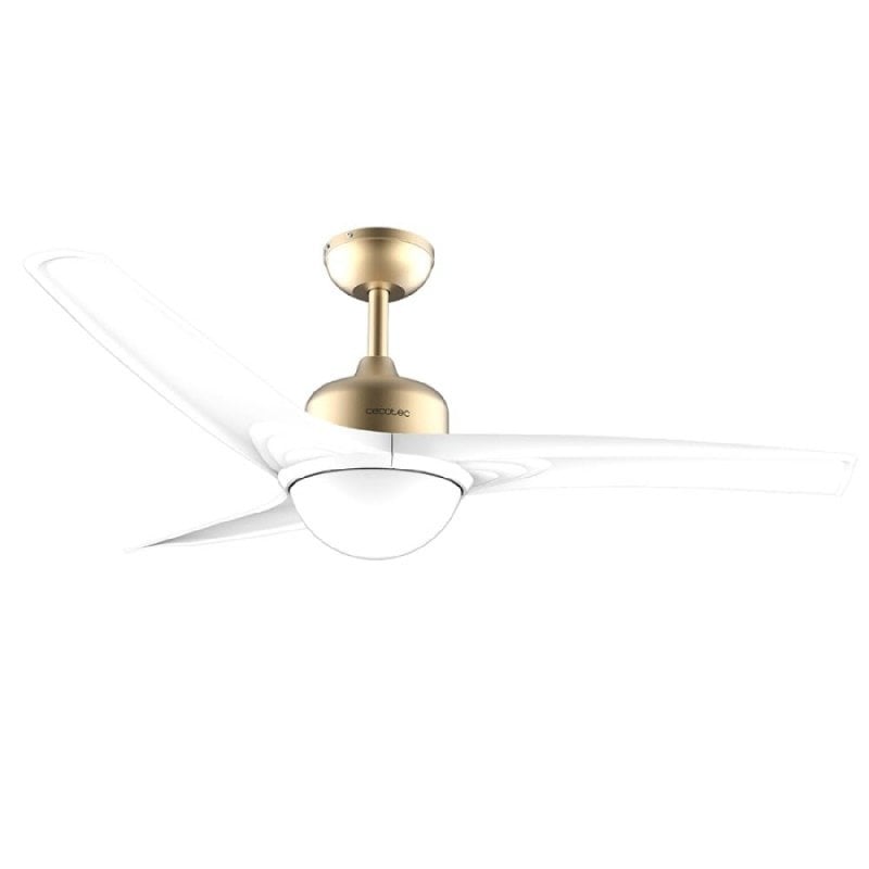 Image of Ventilatore da soffitto con luce Cecotec Energysilence Aero 560 orobianco 52" 18W