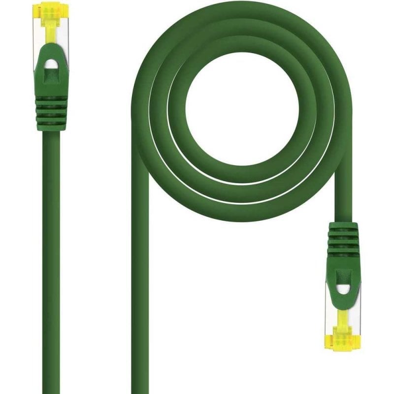 Image of Cavo di rete Ethernet Nanocable RJ45 LSZH Cat.6a SFTP AWG26 100% rame 2m verde