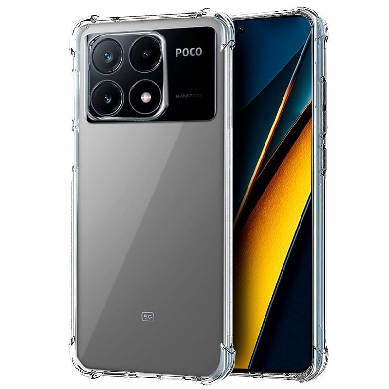 Cool Carcasa AntiShock Transparente para Xiaomi Poco X6 Pro 5G