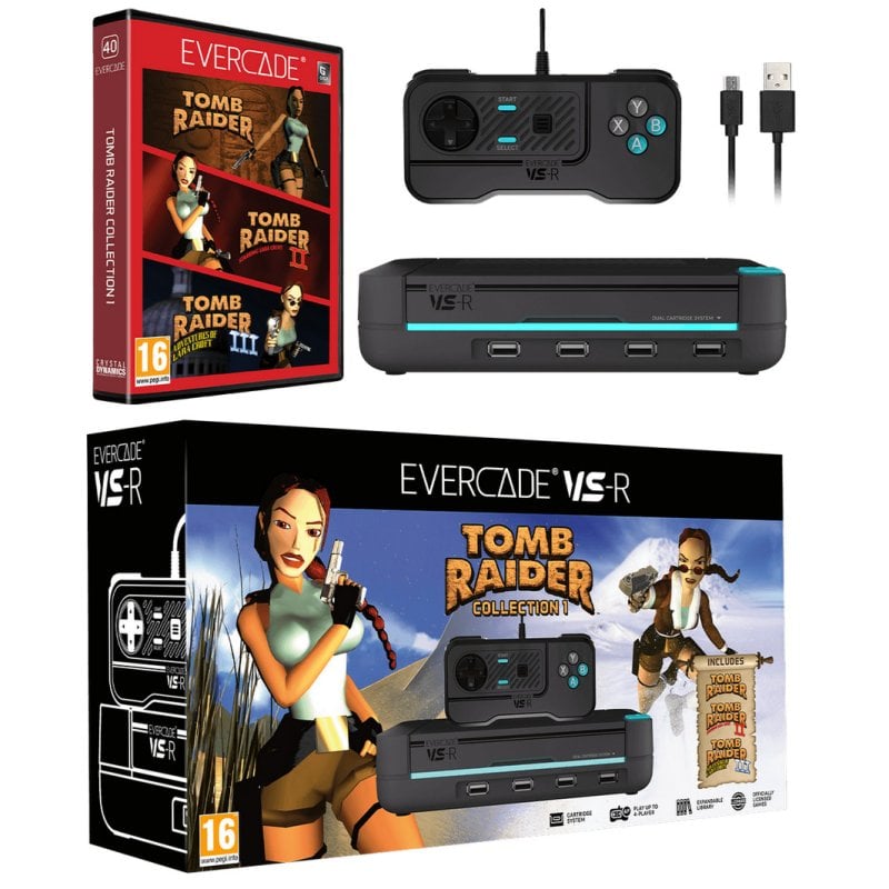 Image of Console retrò Evercade VS-R + Collezione Tomb Raider 1