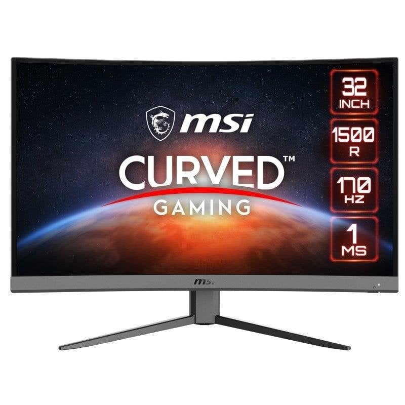 MSI &Eacute;cran PC  G32C4 E2 31.5"" Full HD 170Hz VA Courbe FreeSync 1ms