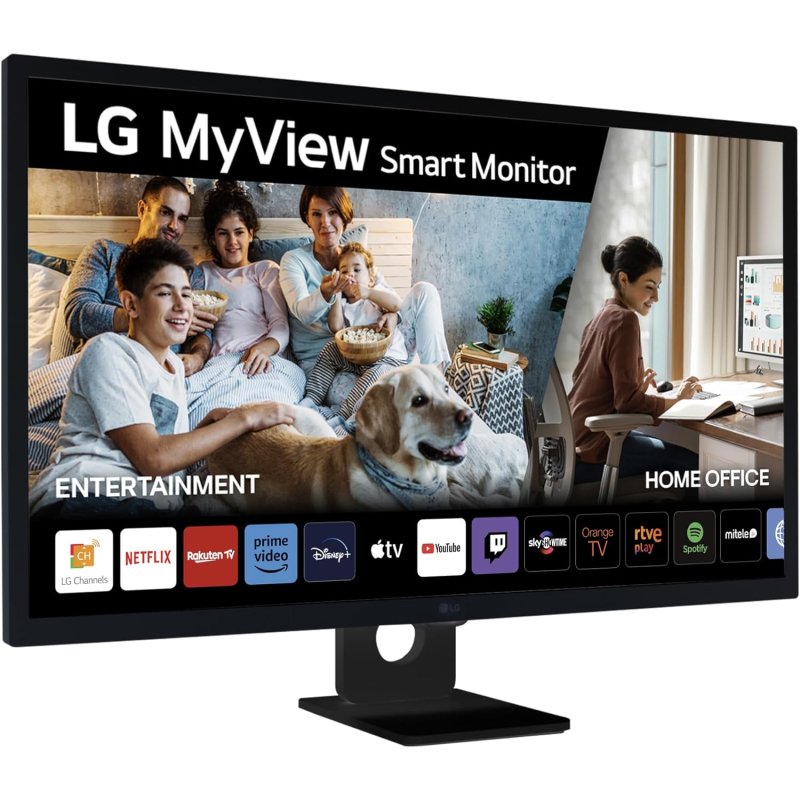LG 32SR50F-B Smart Monitor 32" IPS Full HD webOS23, Bluetooth, Lautsprecher und Fernbedienung schwarz