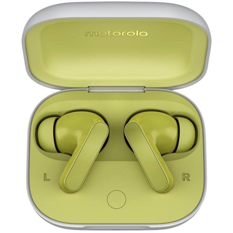 Auriculares Motorola Moto Buds inalámbricos Bluetooth 5.3 con Cancelación de Ruido Verde