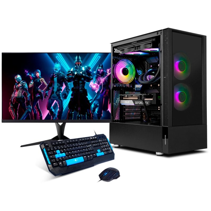 Neo-PC Delta Gaming Intel Core i9-12900KF/32GB/1TB SSD/RTX 4070 SUPER + monitor FullHD de 27' + teclado e mouse