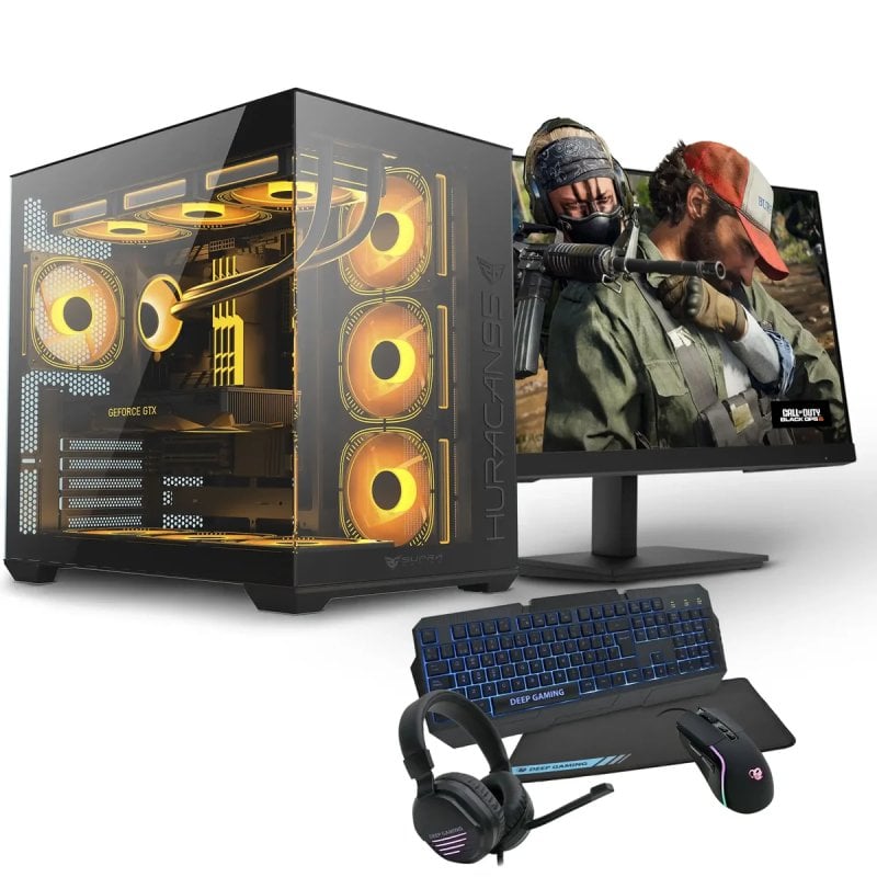 Image of PC Racing Top Gaming AMD Ryzen 5 7600X/32GB/1TB SSD/RTX 4060 Ti + monitor FullHD da 27" + giochi combinati