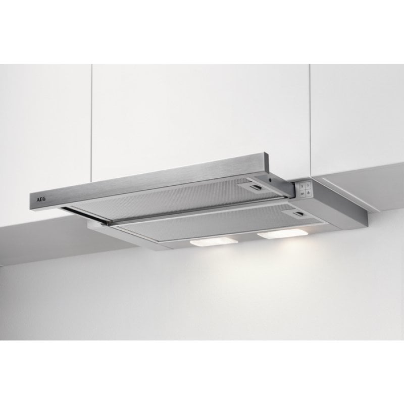 Hotte Téléscopique AEG DPB3632S – 410 m³/h, 69 dB, Éclairage LED - vue 3