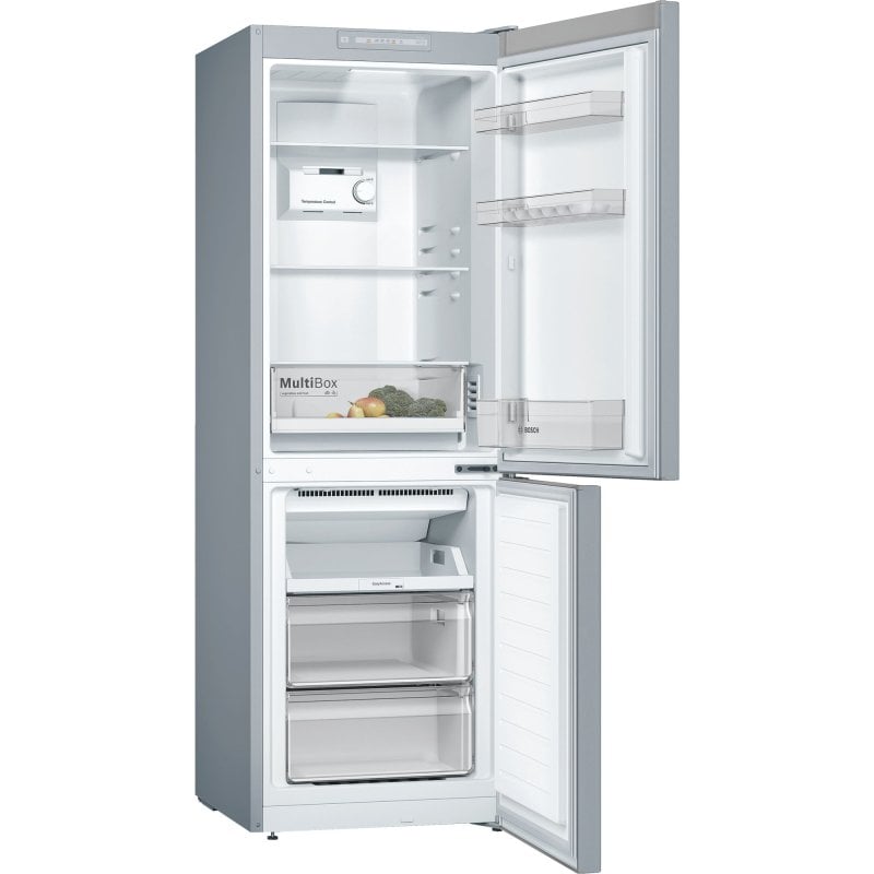 Réfrigérateur et congélateur Bosch Série 2 KGN33NLEB Autoportante 282 LE Acier inoxydable