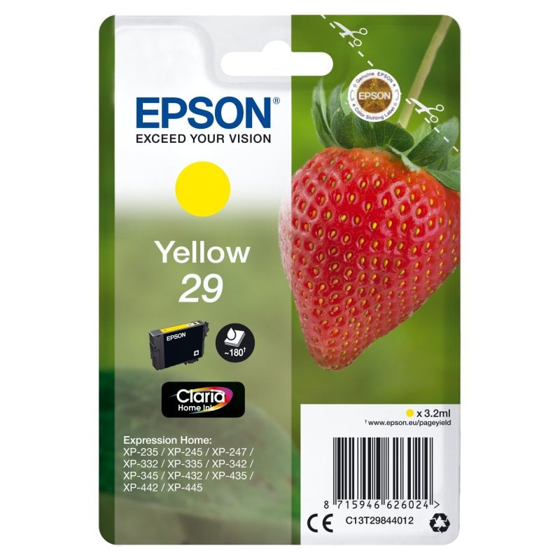 Cartucho de Tinta Original Epson 29 Amarillo