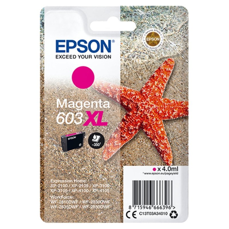 Cartucho de Tinta Original Epson 603XL XL Magenta