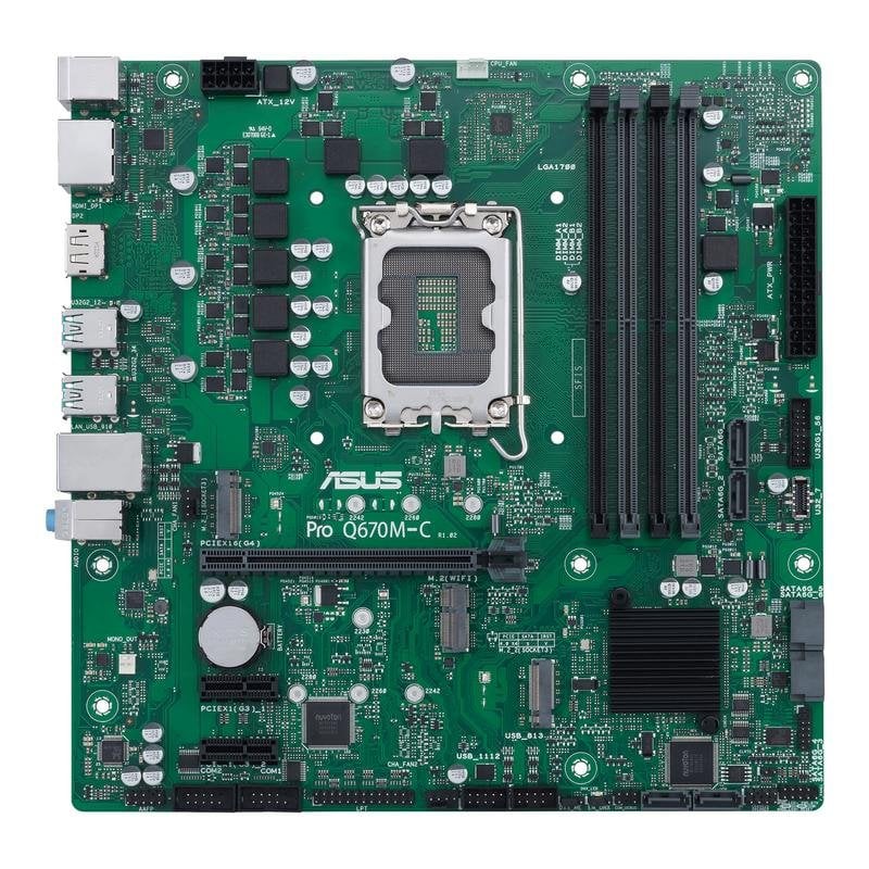 ASUS PRO Q670M C CSM Intel Q670 LGA 1700 micro ATX Neuf - vue 4