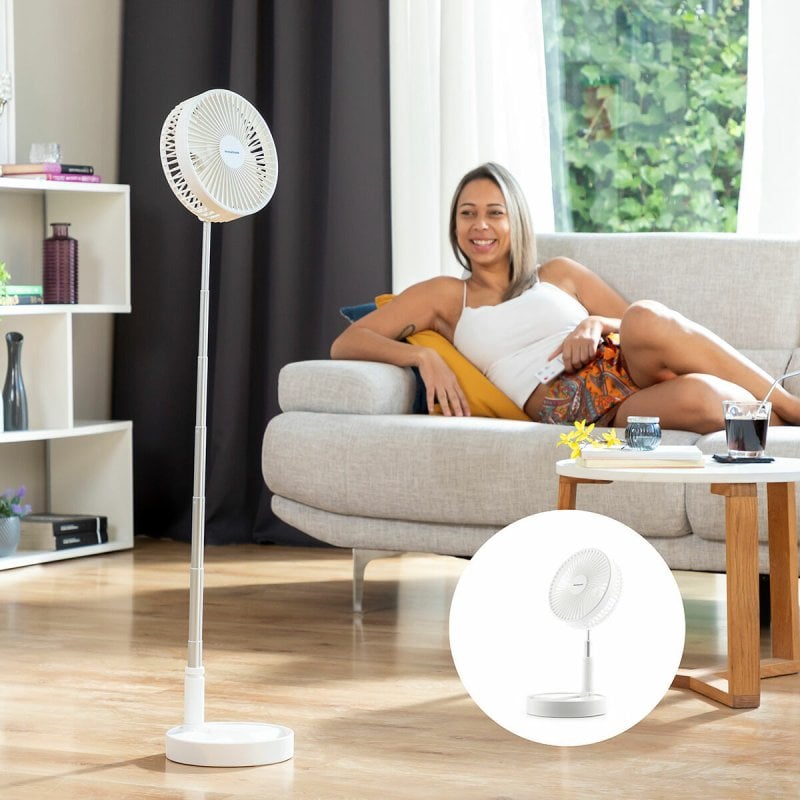 Ventilateur rechargeable pliable 3 en 1 InnovaGoods Fandle