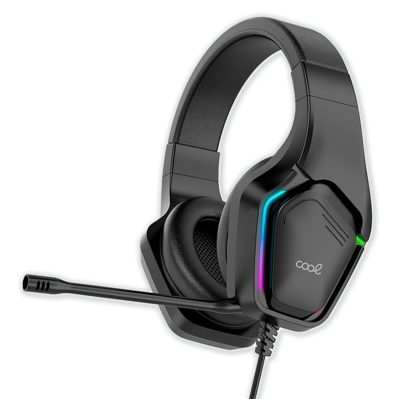 Image of Cuffie da gioco stereo COOL Exodus Led RGB PC / PS4 / PS5 / Xbox + adattatore audio