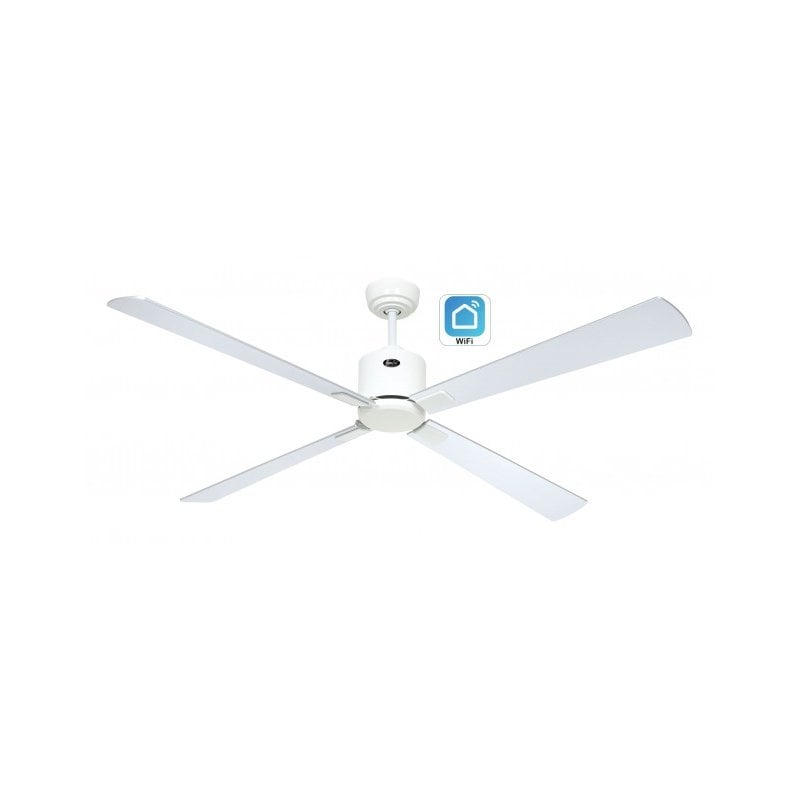 Ventoinha De Teto Com Wifi Casafan Eco Neo Iii 152cm 943337w Prateada / Prateada e Wengué