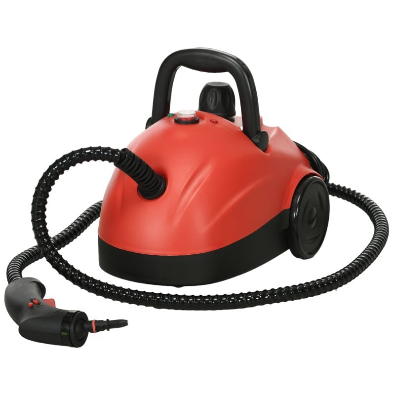 Image of Homcom Pulitore a Vapore Portatile 3,5 Barre 1500W Serbatoio 1,2L Rosso