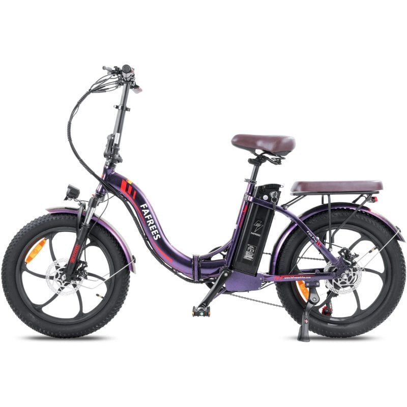 Image of Bicicletta elettrica Fafrees F20 Pro E-Bike 250w Autonomia 80km Freni a disco Viola abbagliante cod079