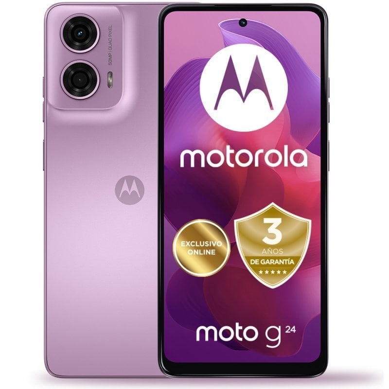 Image of Motorola Moto G24 4/128GB Verde Rosa Lavanda Gratis