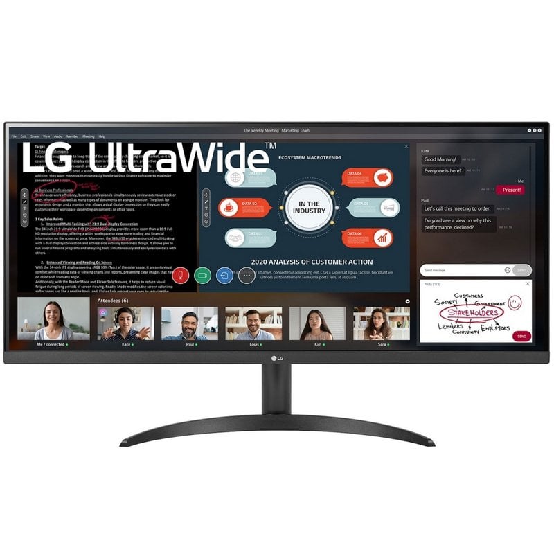 Image of LG 34WP500-B 34" LED IPS UltraWide Full HD 75Hz FreeSync