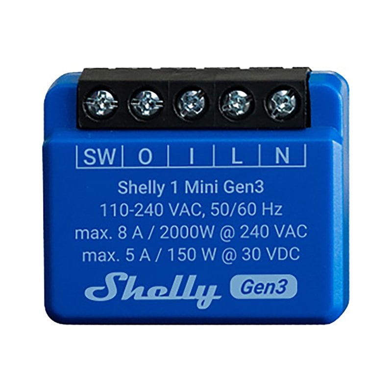 Image of Modulo switch Wi-Fi Bt Shelly Mini 1 Gen3