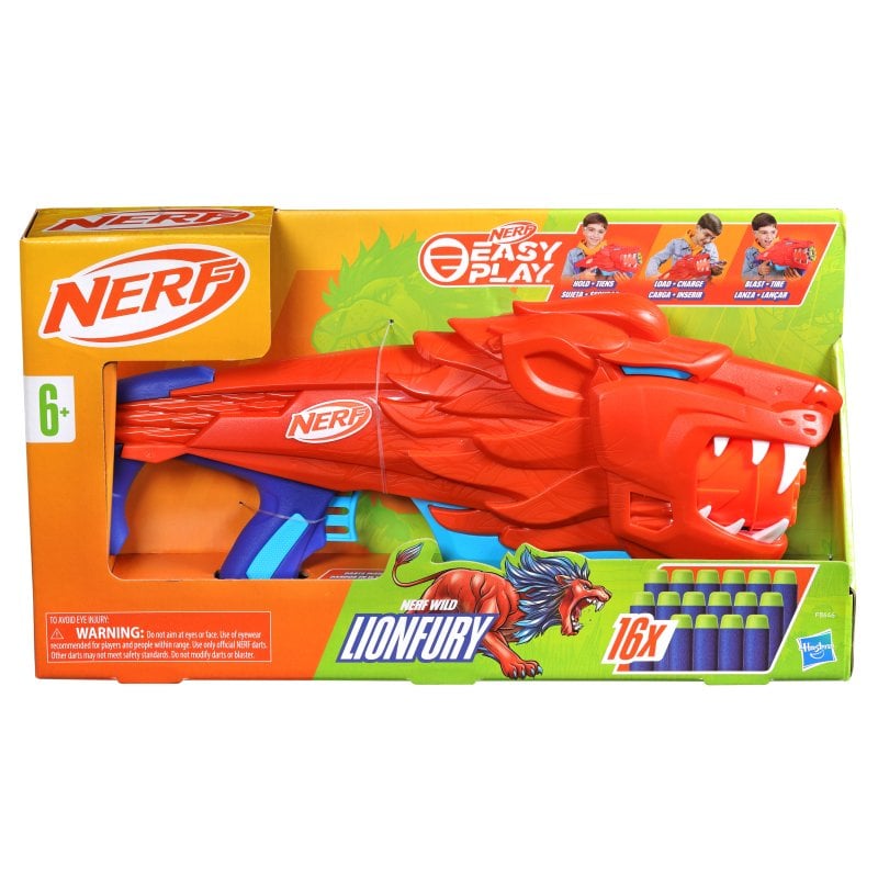 Hasbro Original Nerf Junior Wild Lionfury Lançador de Dardos