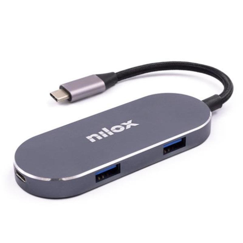 Image of Nilox NXDSUSBC01 Docking Station USB-C Grigio