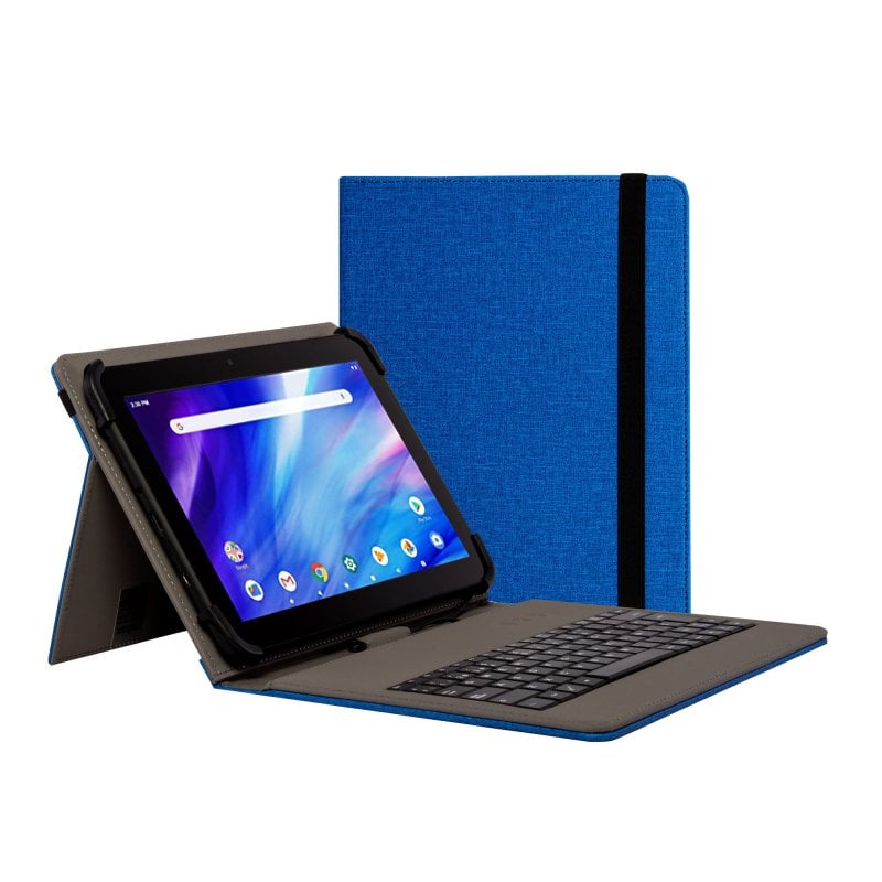 Image of Nilox NXKB01 Custodia con tastiera USB blu per tablet fino a 10,5"