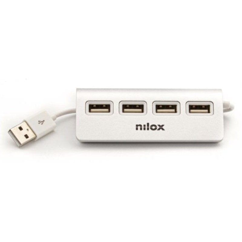 Image of Nilox NXHUB04ALU2 Hub USB Bianco