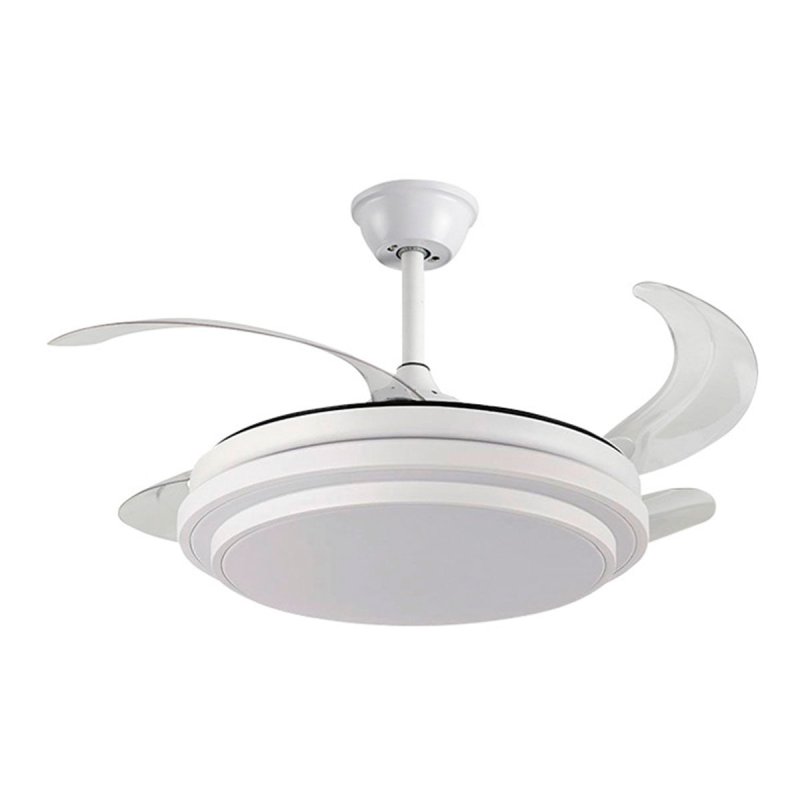 Ventilador de teto Bel Air Selene com controle remoto 72W 108cm lâminas retráteis branco