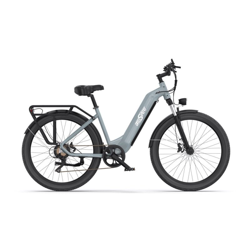 OneSport OT05 Bicicleta Elétrica Motor 250W Bateria 36V/18.2Ah Autonomia 60km Rodas 27.5" Cinzenta