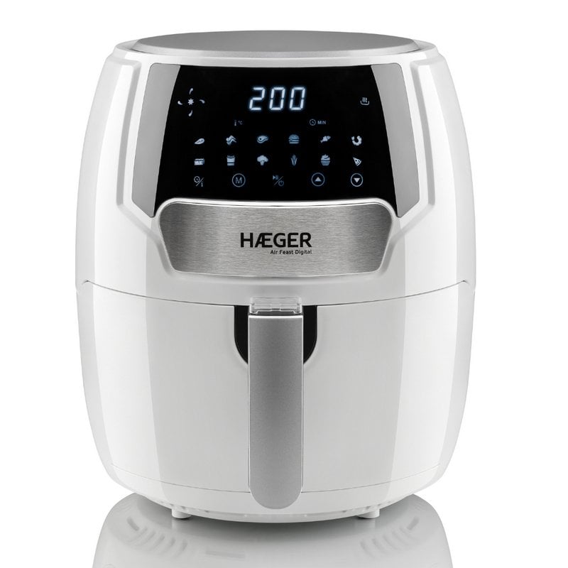 Image of Haeger AF-D42.007A friggitrice Singolo 4,2 L 1500 W Friggitrice ad aria calda Bianco