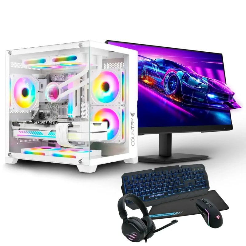 Image of PC Racing Top Gaming Intel Core i5-13400F/32GB/1TB SSD/RTX 4060 Ti + monitor FullHD da 27" + combo gaming