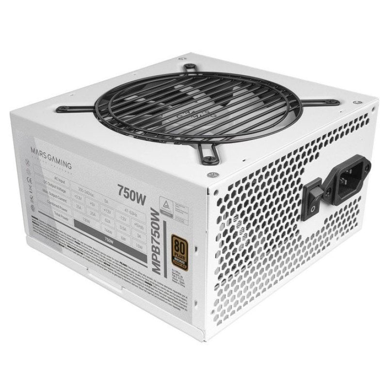 Image of Mars Gaming MPB750 750W 80 Plus Bronzo Bianco