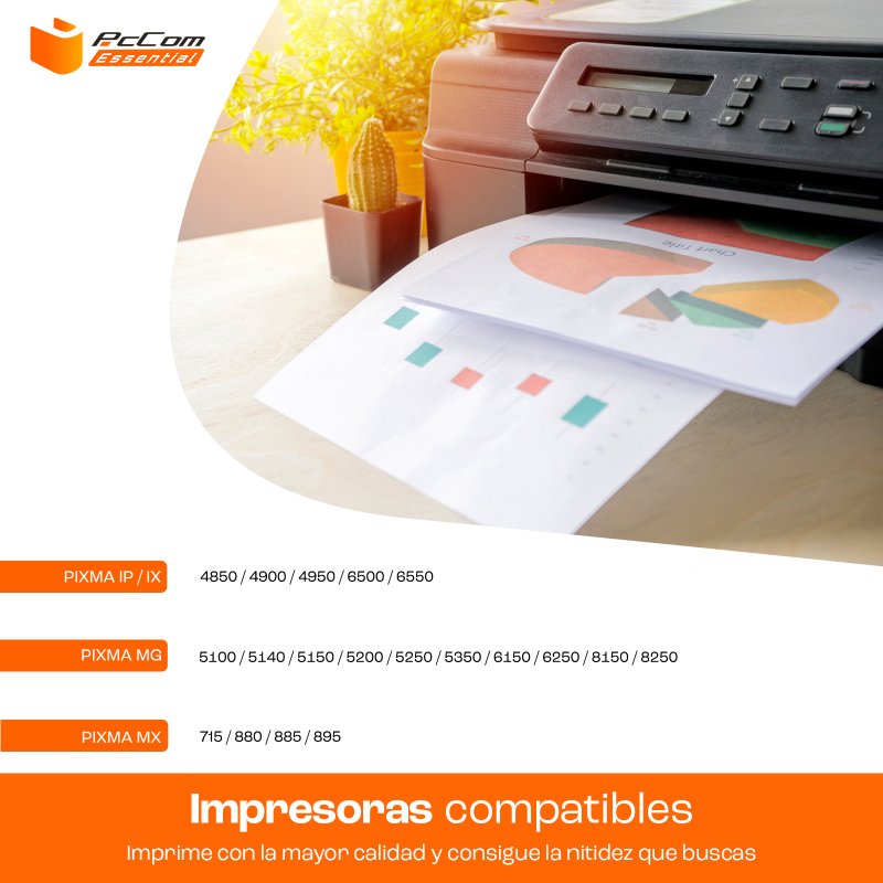 Cartuchos De Tinta Compatibles Para Impresoras Canon Pixma - Pack De 20 (BK/PBK/C/M/Y)